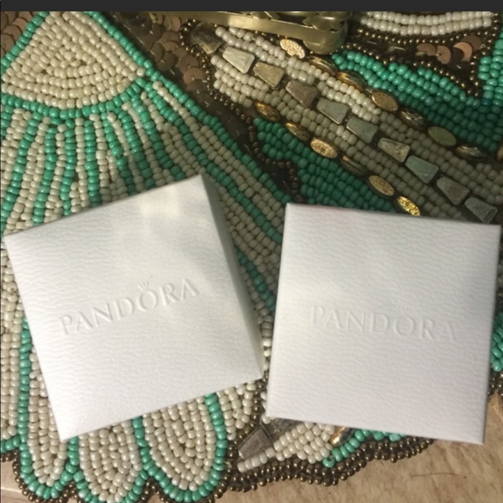 Pandora white ring boxes